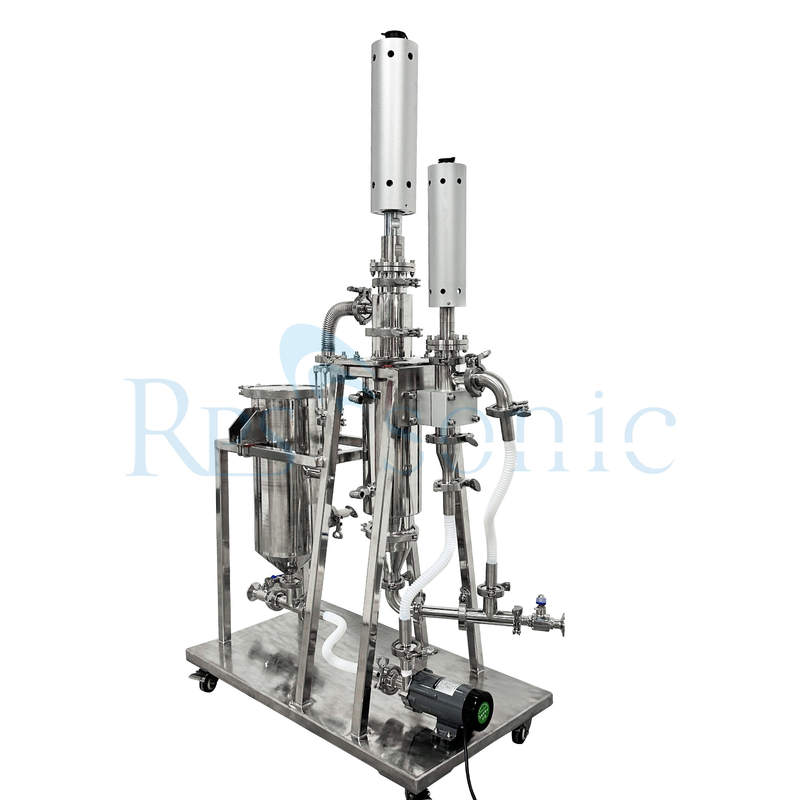Máquina homogeneizadora ultrasónica digital Titanio en polvo Acero inoxidable 2L Capacidad máxima Cosméticos utilizados Detergente fresado